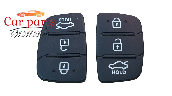 Phím cao su lắp cho Vỏ chìa khóa Hyundai I10, I20, Accent, Elantra, Tucson,Solati