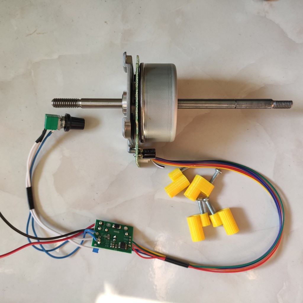 Trục Quạt Cho Motor BLDC Trục 8mm Dài 190mm