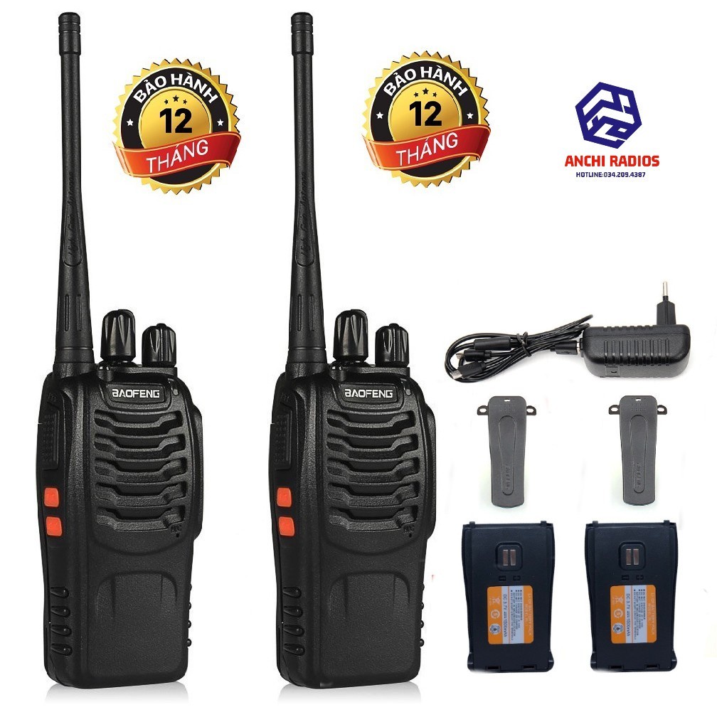 Combo 2 Baofeng BF888S Radios up to 5km with full accessories
