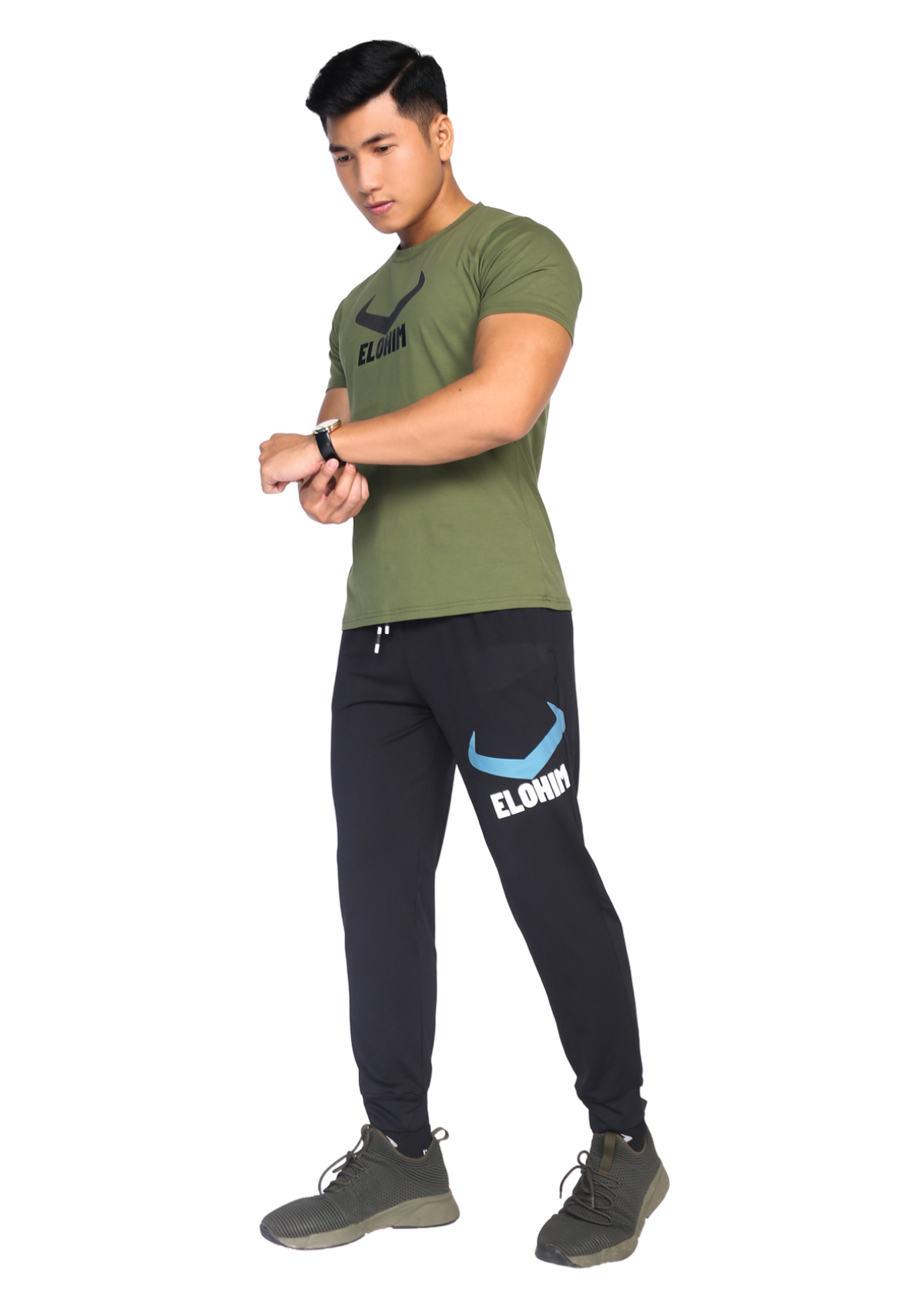 Áo Thể Thao Logo Elohim Classic - Xanh Lính
