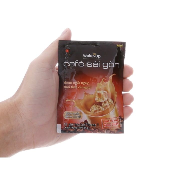 Cà Phê Sữa Wake Up Sài Gòn  456g ( Bịch 24gói x 19g )
