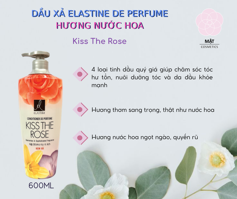 Kem xả nước hoa Elastine các mùi 600ml