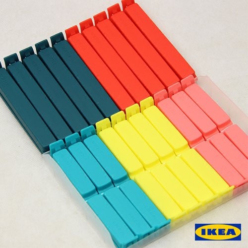 [HCM][Mã LIFE10K1904 giảm 10K đơn 20K] Kẹp túi thực phẩm IKEA BEVARA (1 chiếc ngắn mầu ngẫu nhiên)