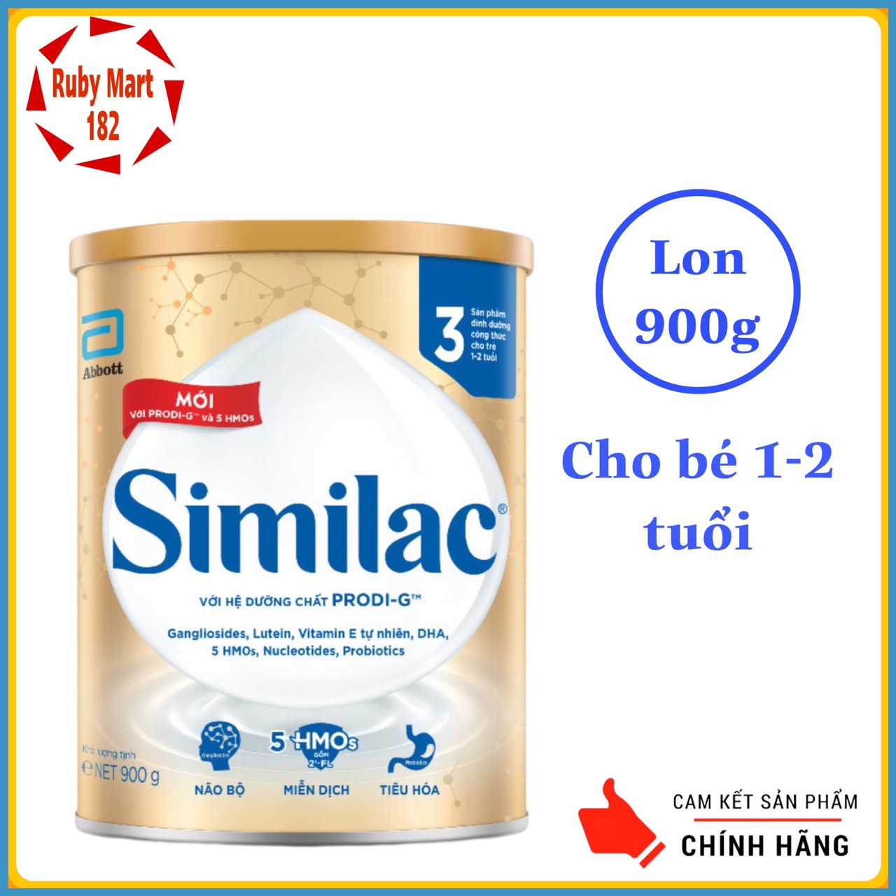 [Date 11.2024] Sữa Similac 5G số 3 lon Lon 900g (Cho bé 1-2 tuổi)
