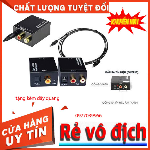 Bộ chuyển đổi optical sang av Audio Converter sammedia