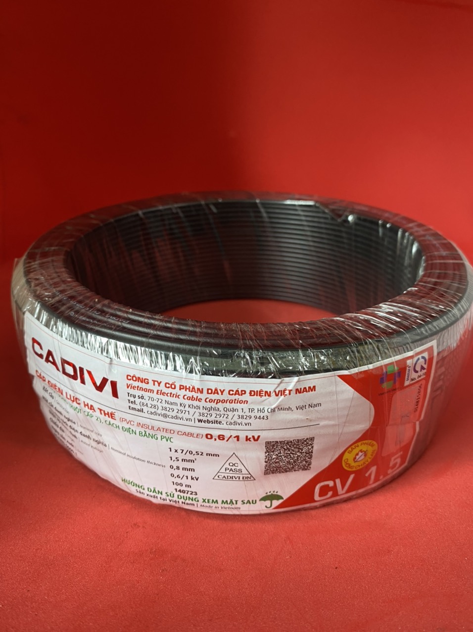 Dây điện đôi Cadivi VCmd 2x1.5 ( Cuộn 100m)