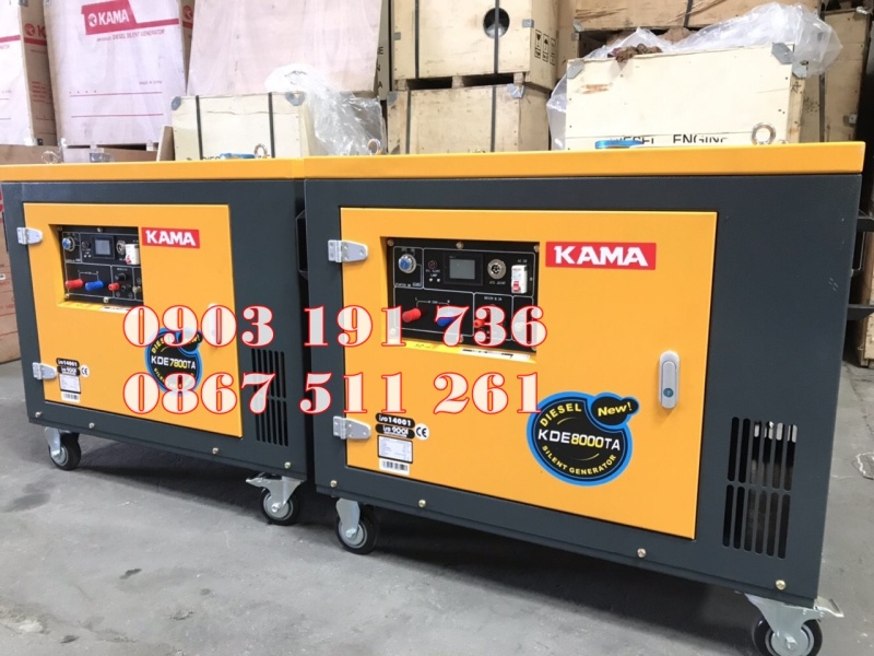 Máy phát điện Kama 7800 AT ch.ính hãng tại Bắc Giang, máy phát điện 6kw chạy d.ầu