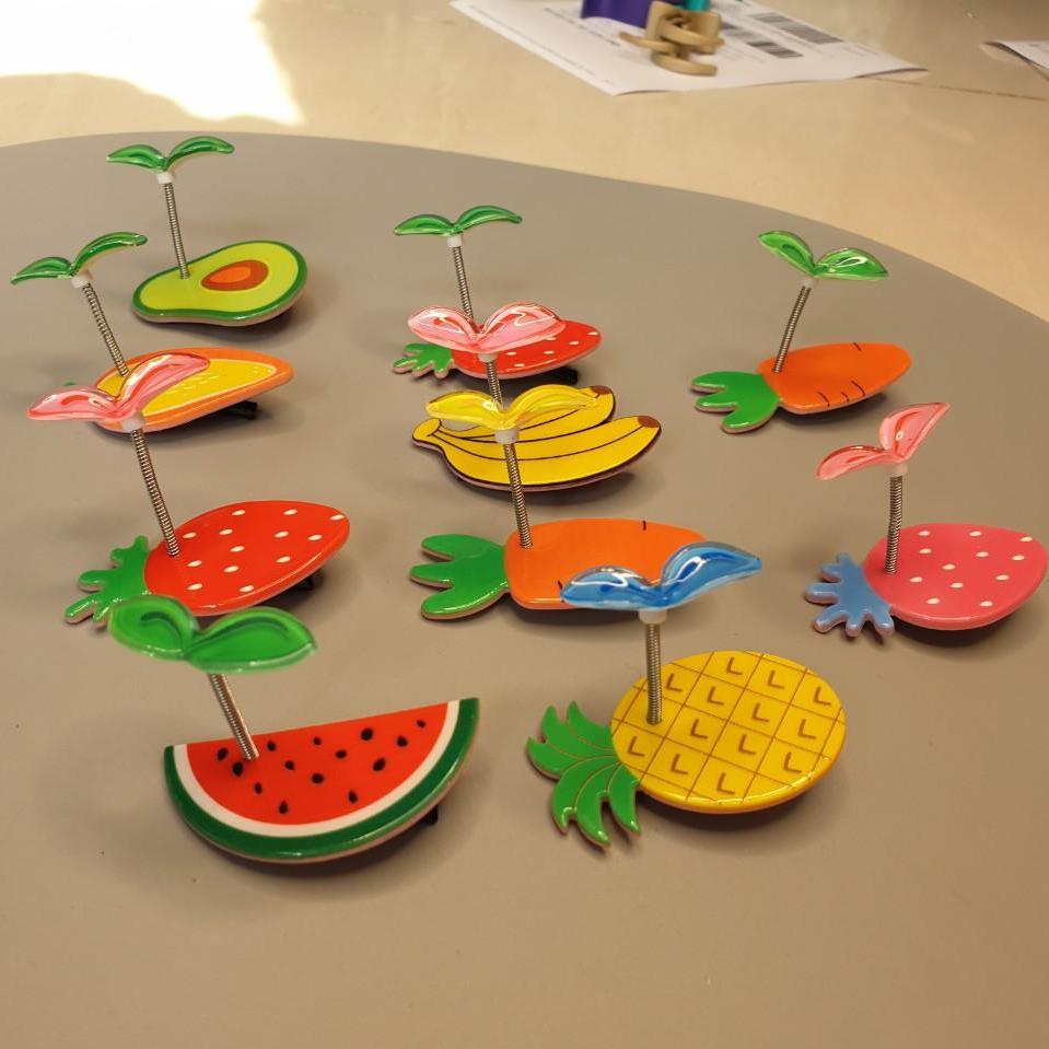 [HCM]KẸP TÓC MỎ VỊT THÚ NHÚNG THÚ CƯNG TRÁI CÂY CHO BÉ GÁI