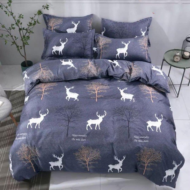 Bộ ga và 2 vỏ gối Cotton Poly Mẫu TUẦN LỘC XANH Revato kho chăn ga gối, ga gối, ruột chăn, ruột gối,Thảm các loại ,drap ga gối, drap mền.