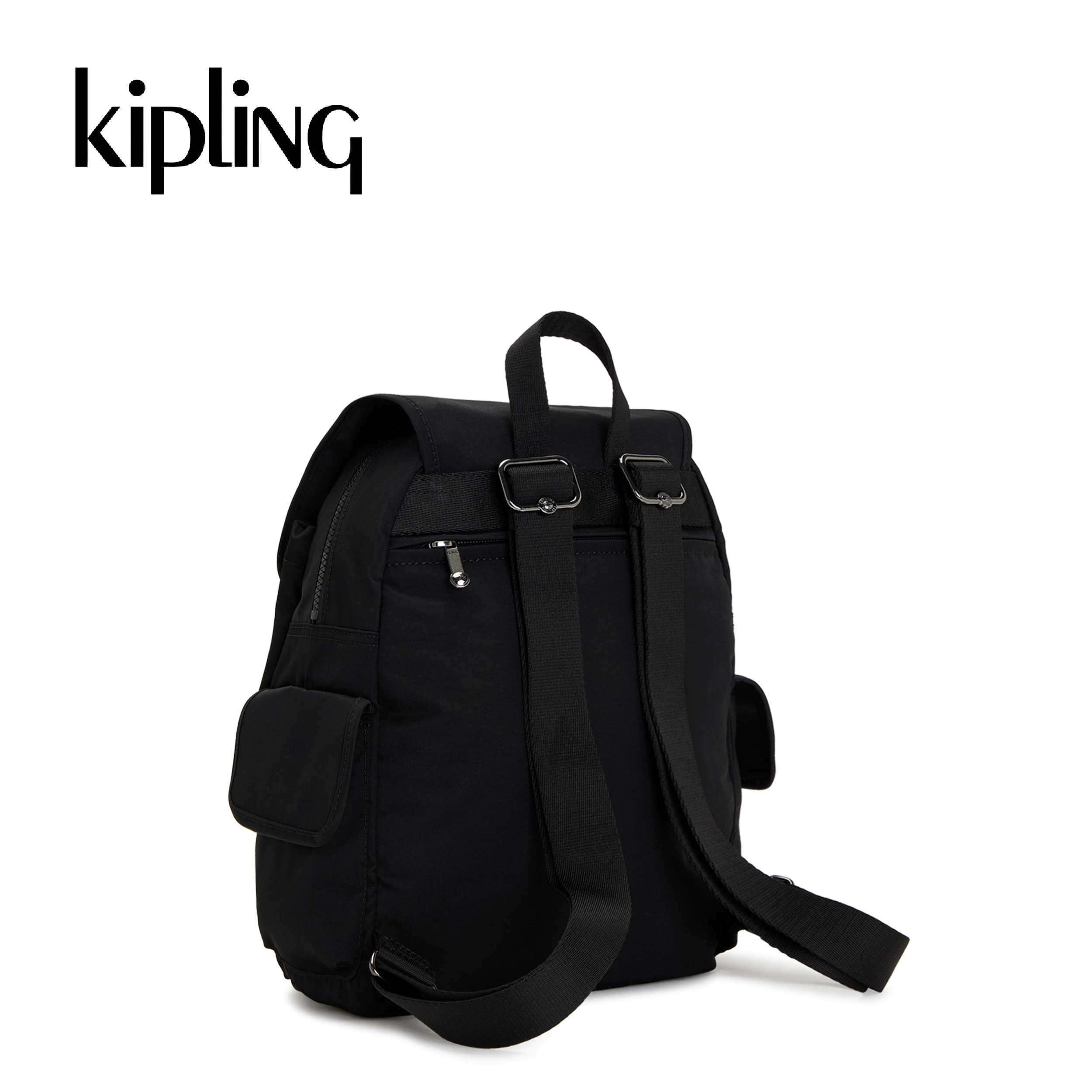 Kipling Balo City Pack S - Rich Black/ Elevated Wine - HUKI2525