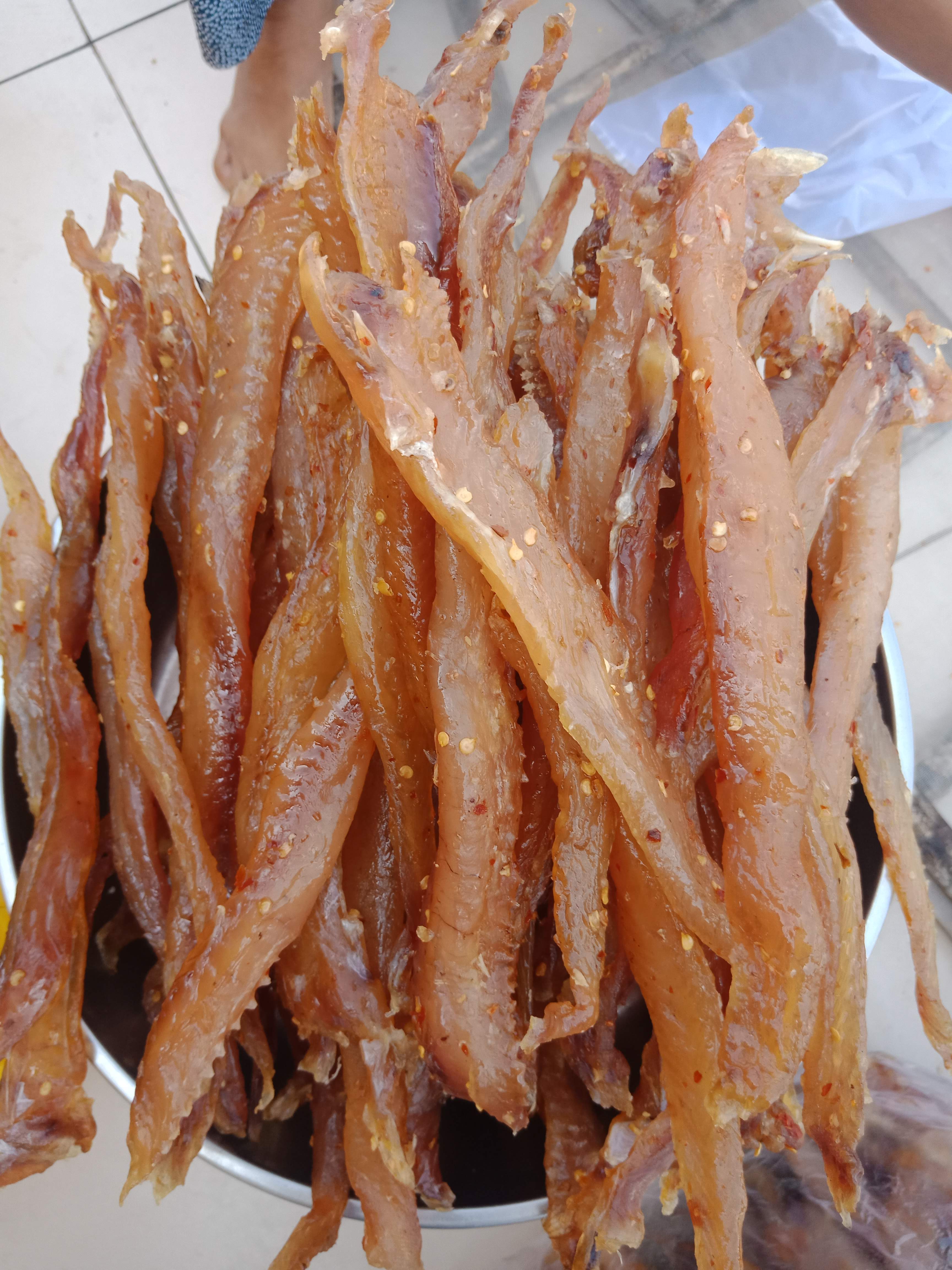 KHÔ CÁ LÓC SỢI ( Túi 500 Gram) HÚT CHÂN KHÔNG