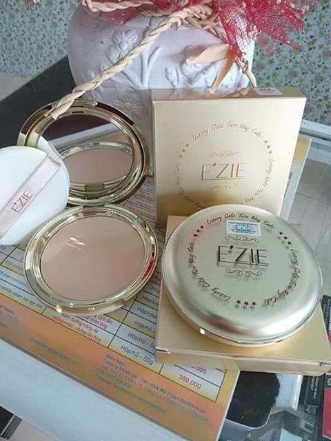 Phấn Lụa Ezie Tinh Chất Vàng Siêu Mịn 23 G
