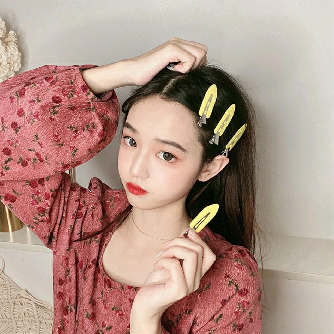 SET 04  KẸP MỎ VỊT MÀU ĐỤC GIỮ TÓC KHÔNG BỊ GÃY NẾP TÓC