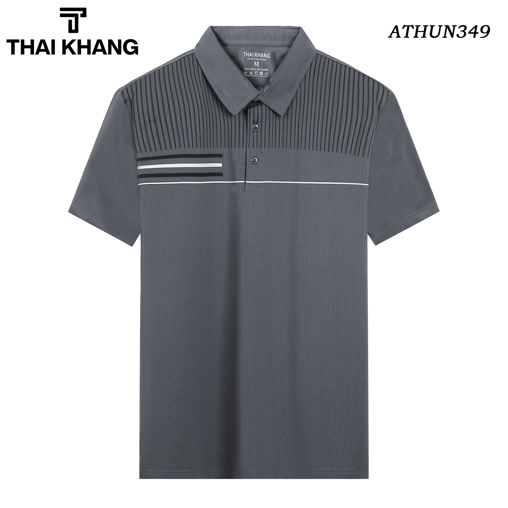 Áo thun nam thái khang vải thun lạnh co dãn 4 chiều siêu mát apolo34