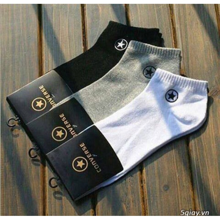 tất nam cổ ngắn converse