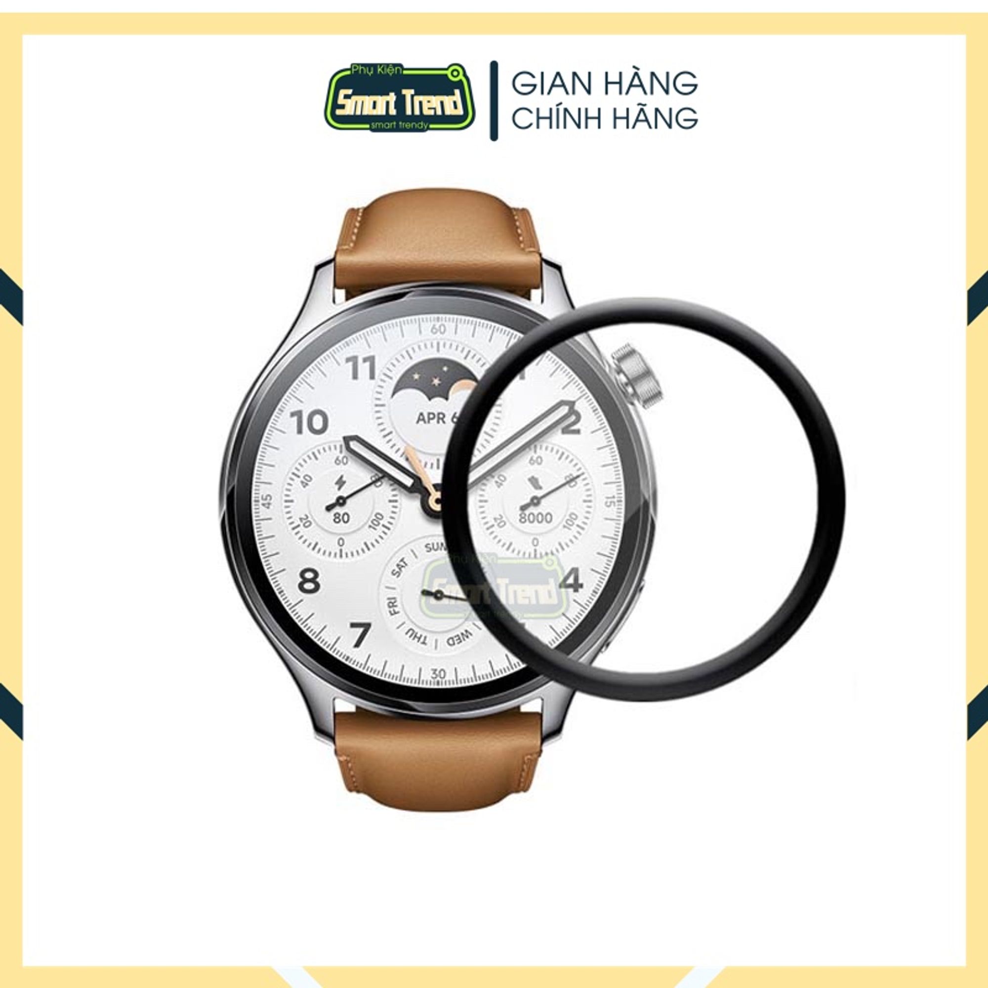 Miếng dán kính cường lực full màn đồng hồ thông minh xiaomi watch s1 s1 pro 3d pmma