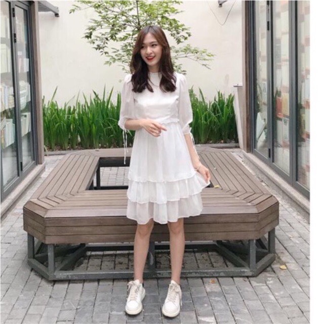 Đầm dự tiệc voan Hai tầng cao cấp
