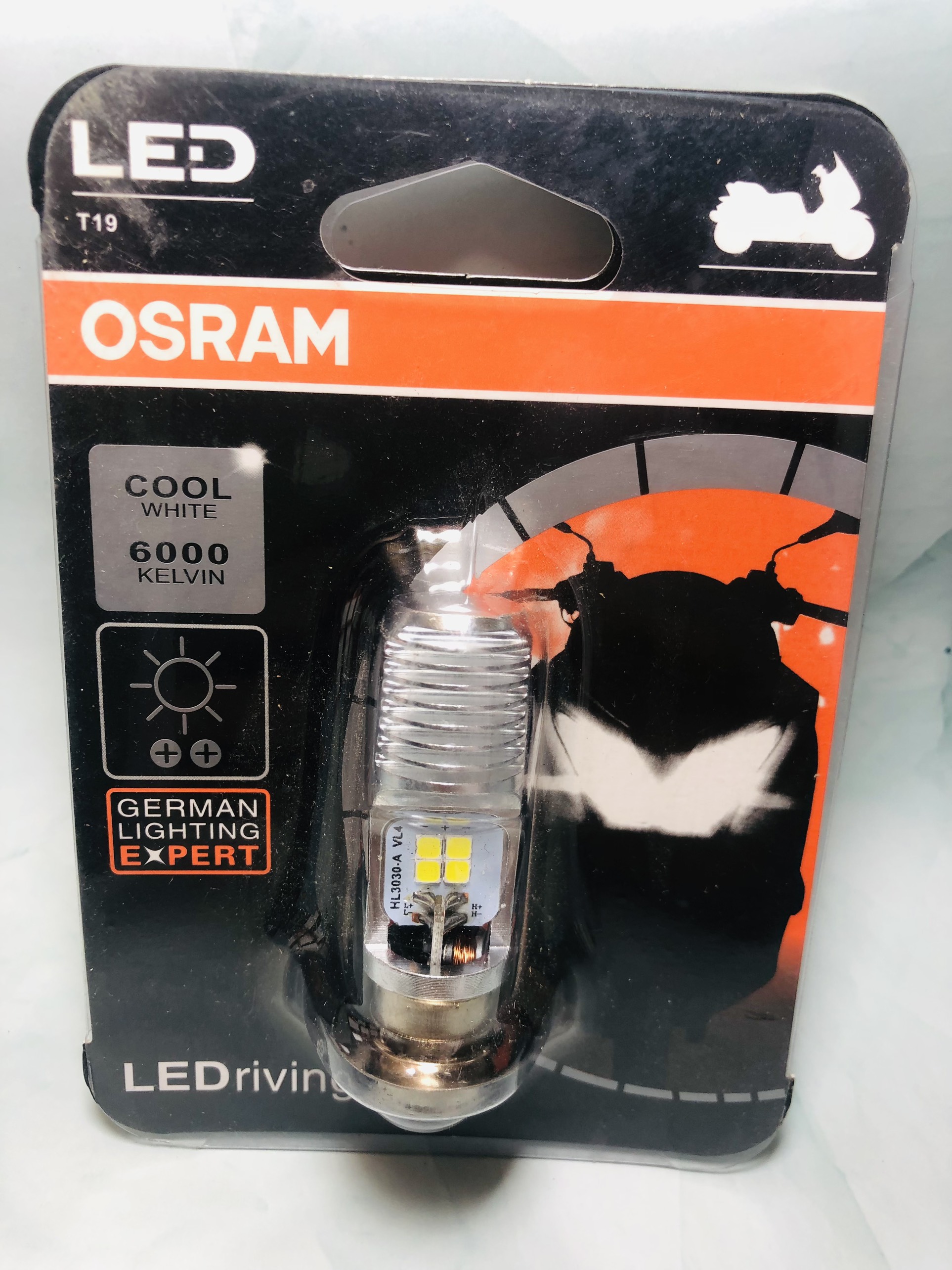 Đèn Pha Led Xe Máy Siêu Sáng 12 OSRAM tim( 1 bóng )
