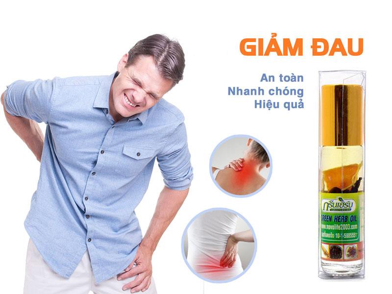 [HCM]Dầu gió Thái Lan Green Herb Oil 8ml từ thảo dược nhân sâm