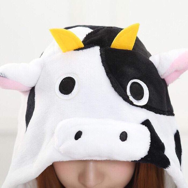 (Có sẵn) Bộ đồ thú bò sữa, bộ đồ cosplay bò sữa