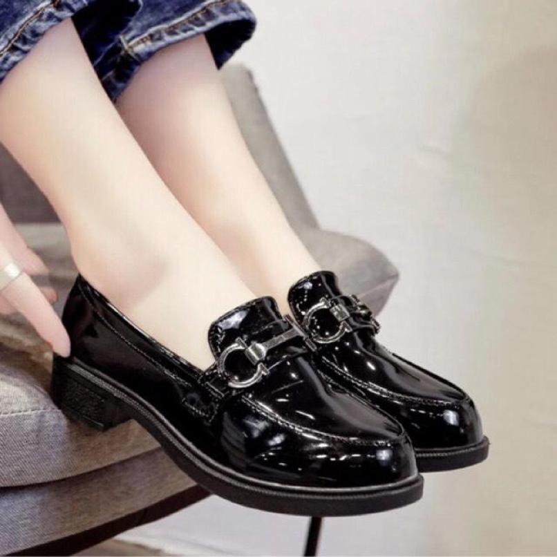 Giày Oxford da bóng phong cách vintage cực xinh giá rẻ