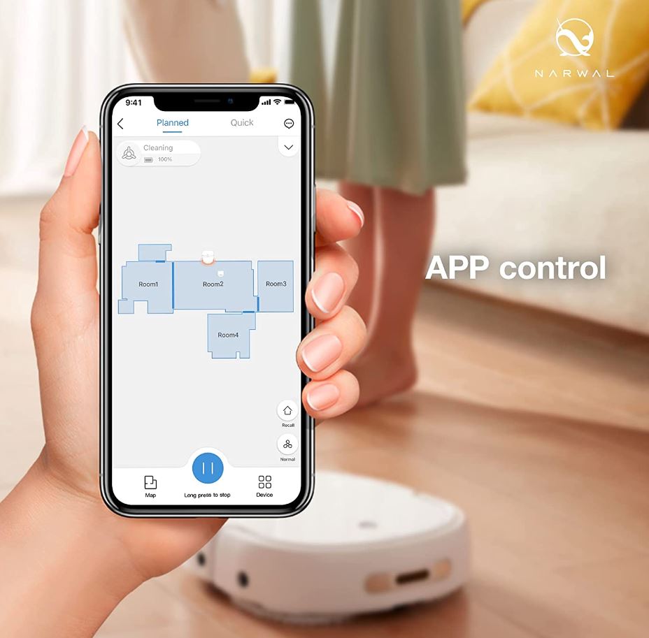 Robot Hút Bụi Narwal J2,Tự Giặt Giẻ Lau