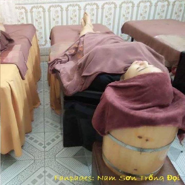 COMBO Thùng xông đầu dưỡng tóc + Máy xông