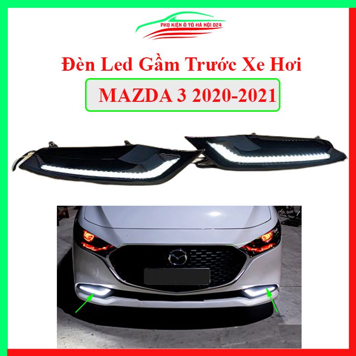Đèn led gầm cản trước xe ô tô Mazda 3 2020-2021 chuẩn form, chiếu sáng tốt, trang trí xe hơi cực chất