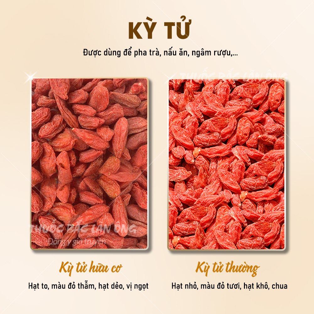 Kỳ tử Ninh Hạ 500g, hạt kỷ tử hữu cơ, hạt to, ngọt, pha trà, hầm canh, nấu chè dưỡng nhan