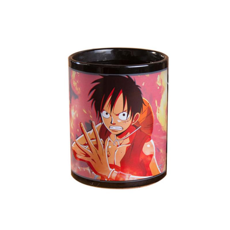 [HCM SHIP NHANH]Ly đổi màu Monkey D. Luffy one piece (Màu Đen)