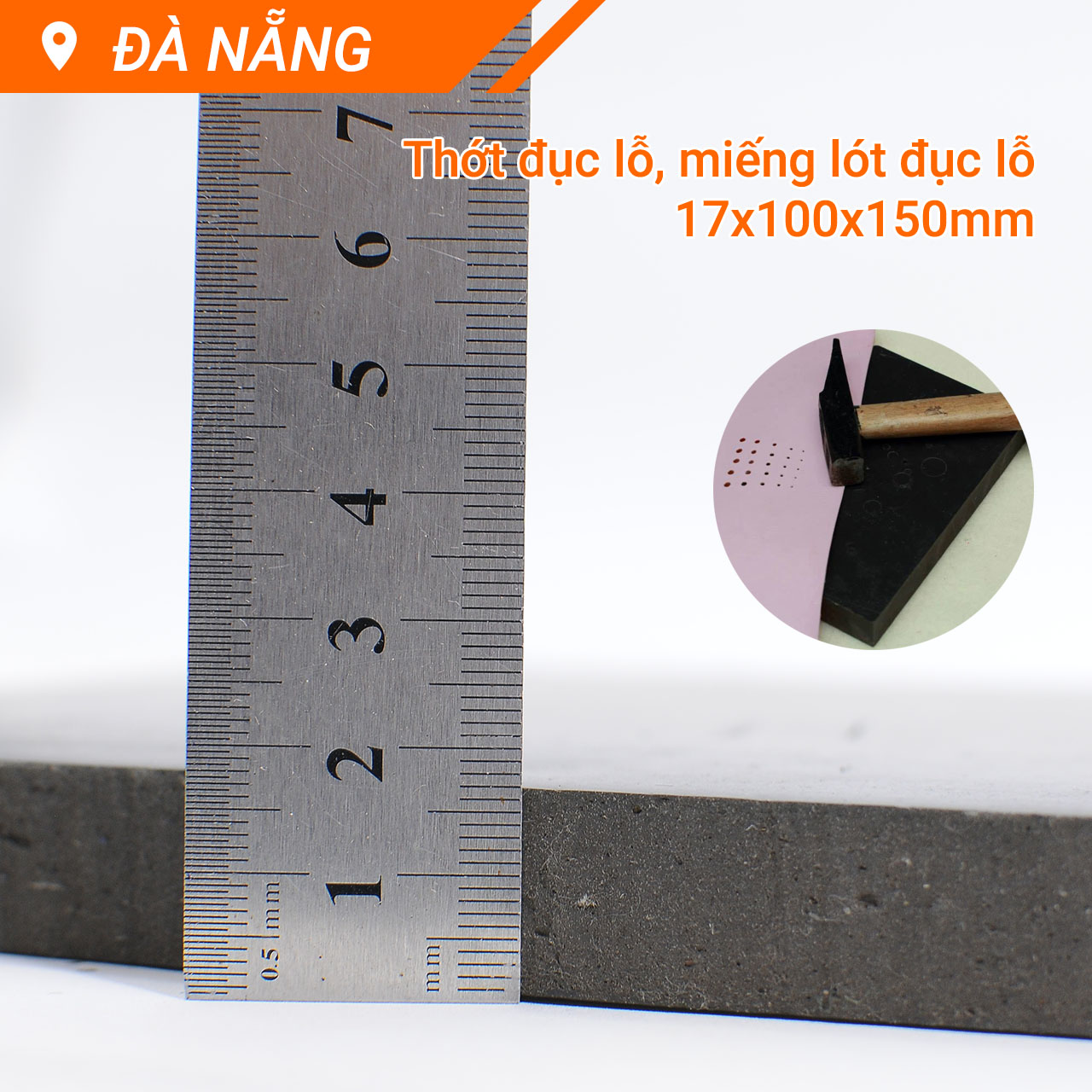 Thớt kê để đục lỗ đóng khoen mắt cáo