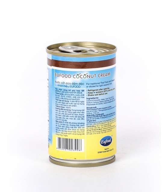 Nước Cốt Dừa Đậm Đặc  - Nhập khẩu Thái Lan