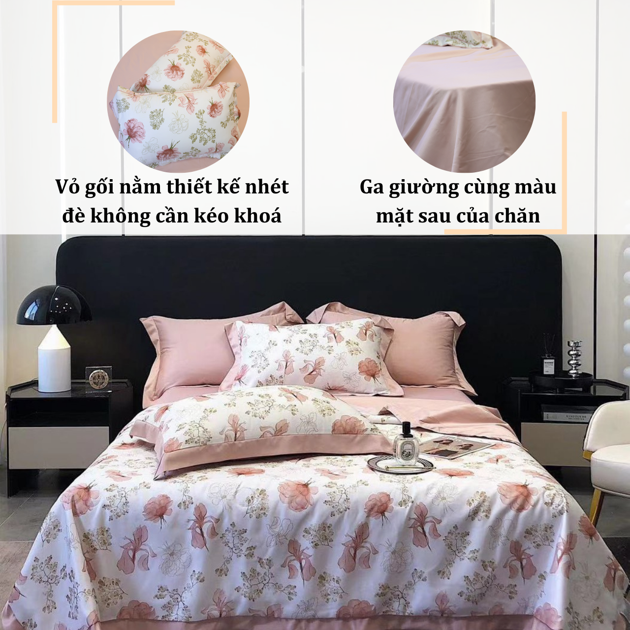 Bộ chăn ga gối Lụa Thái An Như Bedding