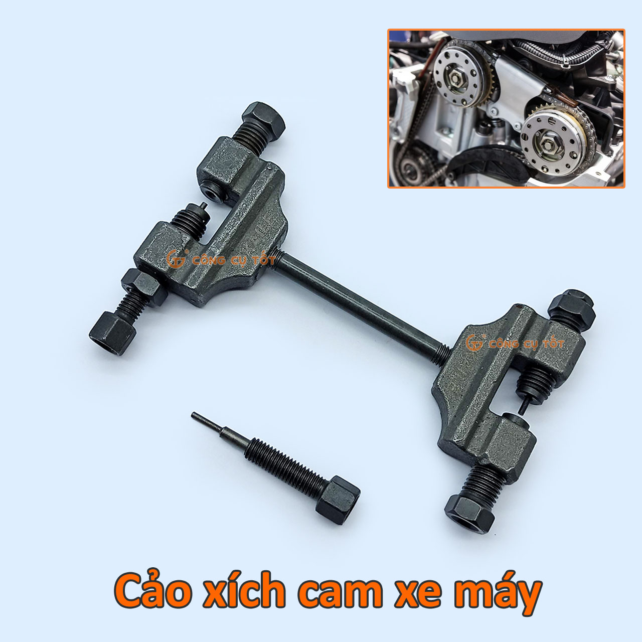 Cảo tháo mắt sên cam - vam đột xích cam