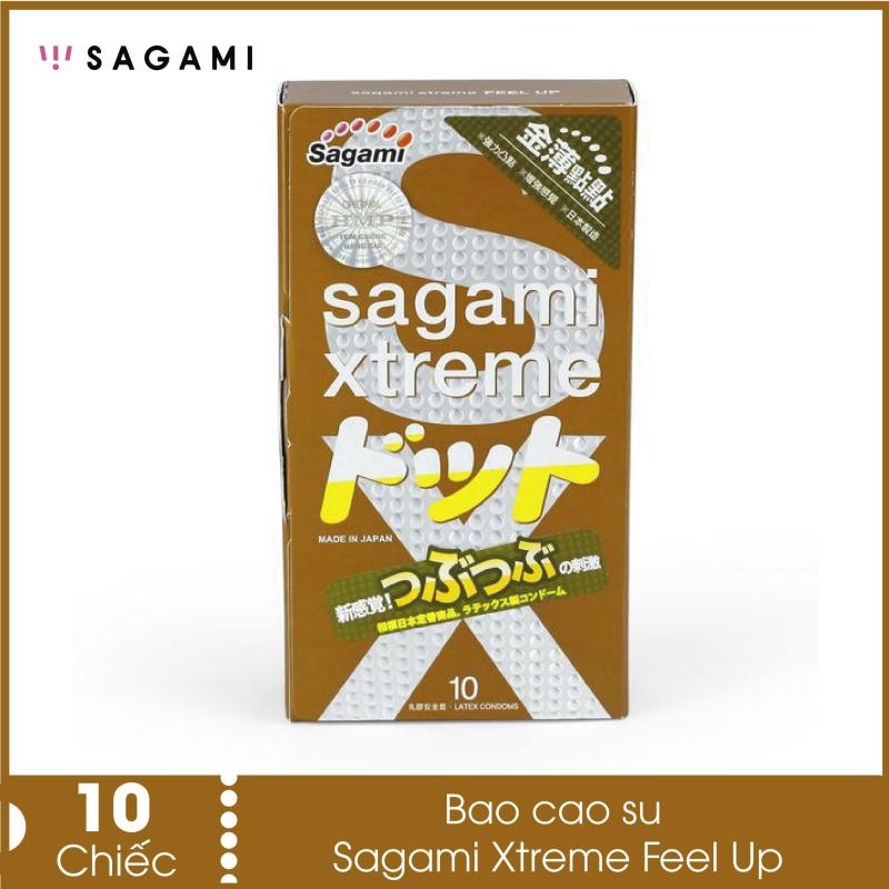 Bao cao su Sagami Xtreme Feel Up (hộp 10 chiếc) - bao cao su không bị rách khi QH