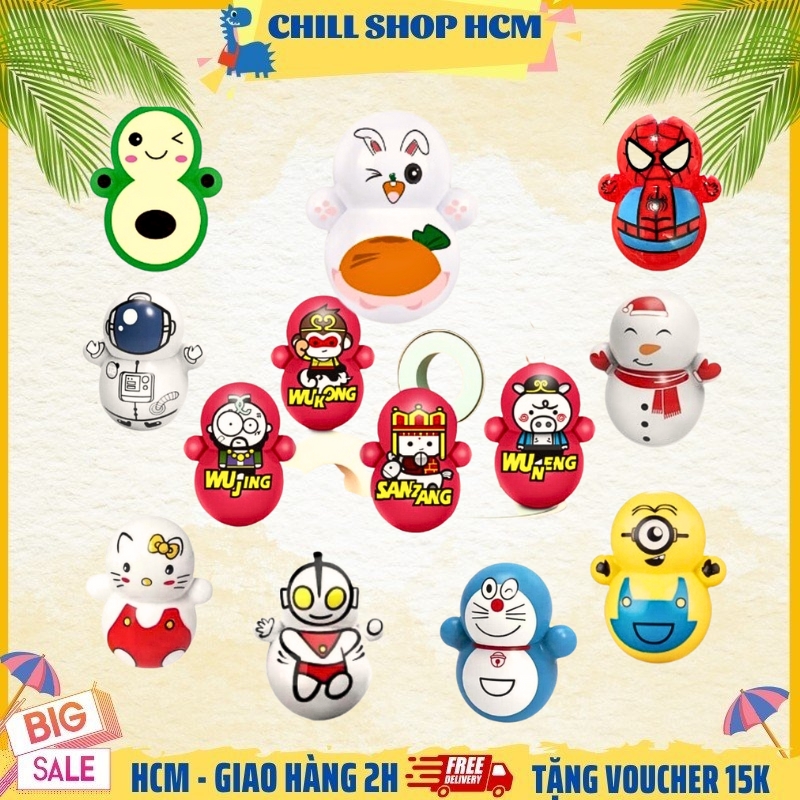 Lật đật mini đồ chơi lật đật mini cho bé cute dễ thương giá rẻ