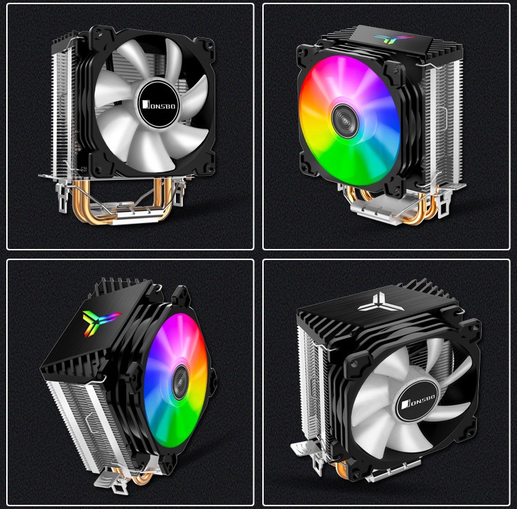 [HCM]Quạt Tản NhiệtIntel và AMD Jonsbo CR1200 Led RGB New dùng cho sk 775 115x