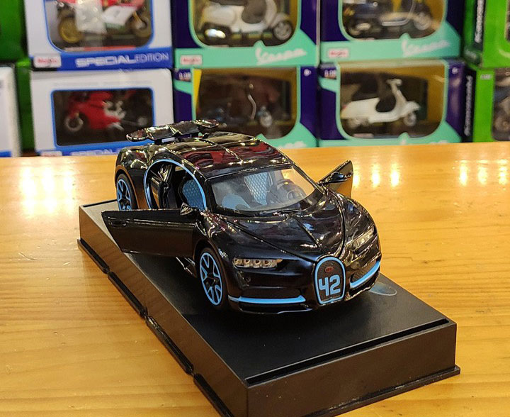 XE MÔ HÌNH TĨNH siêu xe Bugatti Chiron - MINIAUTO tỷ lệ 1:32