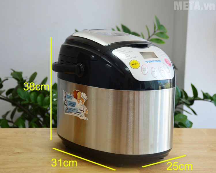 Máy làm bánh mì Tiross 12 chức năng ( 600W ) TS821