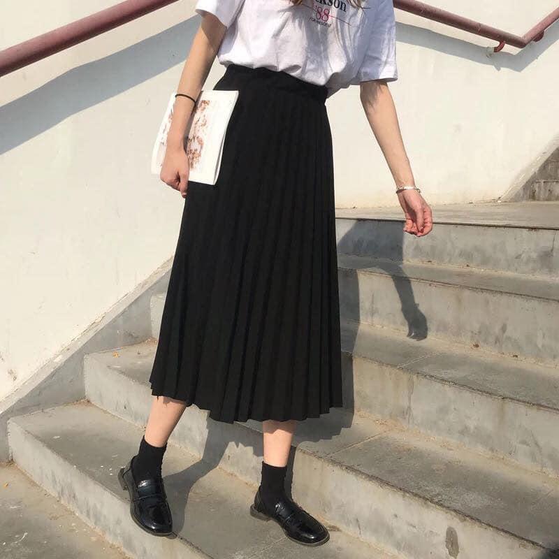 Chân Váy Xếp Li Hàn Basic