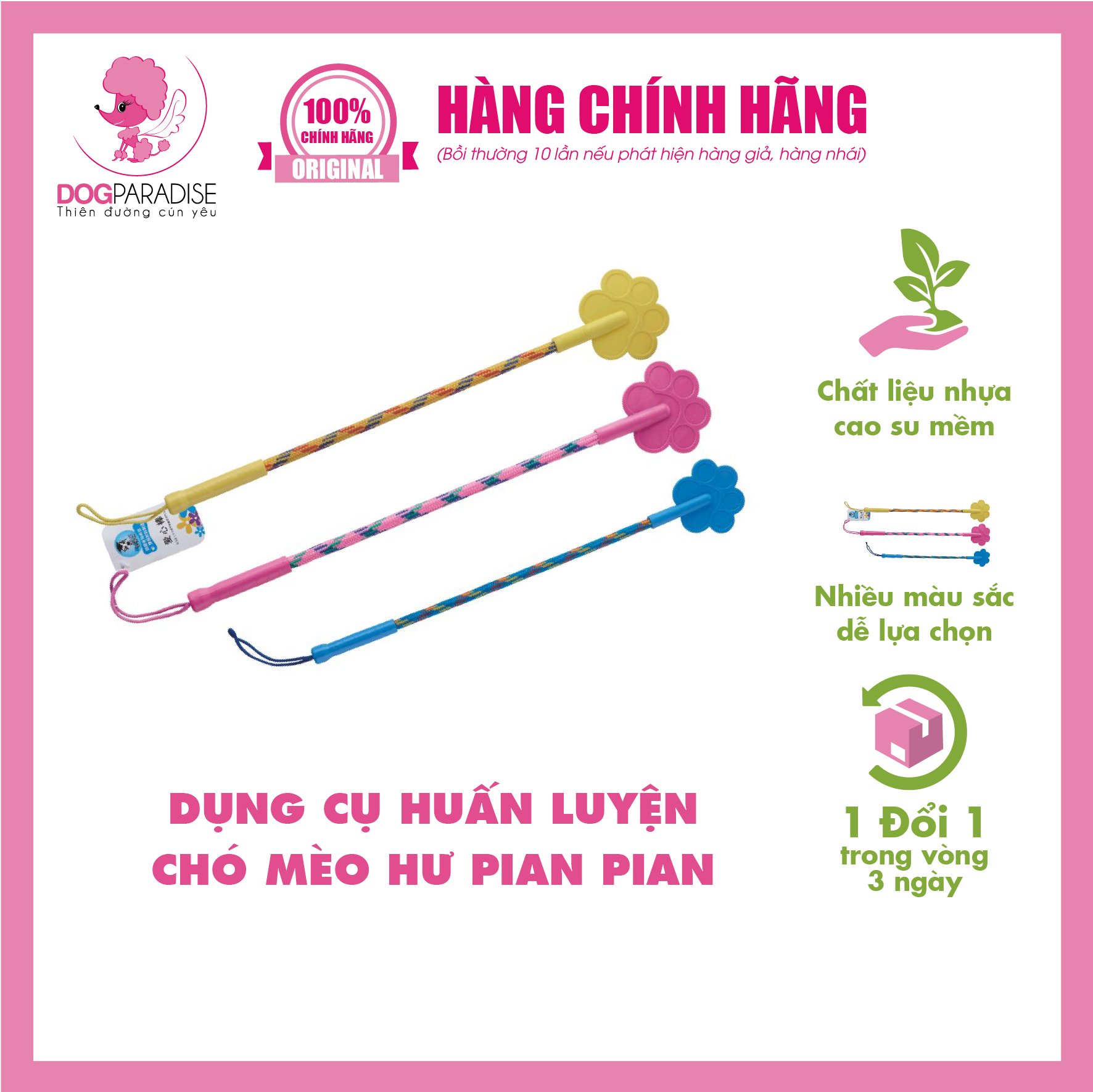 Dụng cụ huấn luyện chó mèo hư PIAN PIAN - Dog Paradise