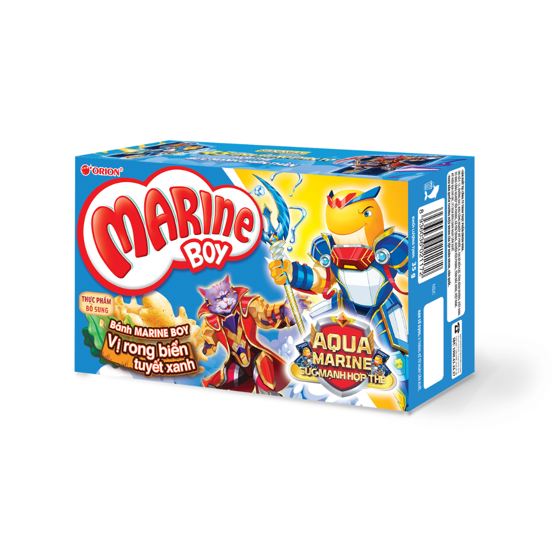 Snack Bánh cá Marine Boy Đủ Vị (1×35g)