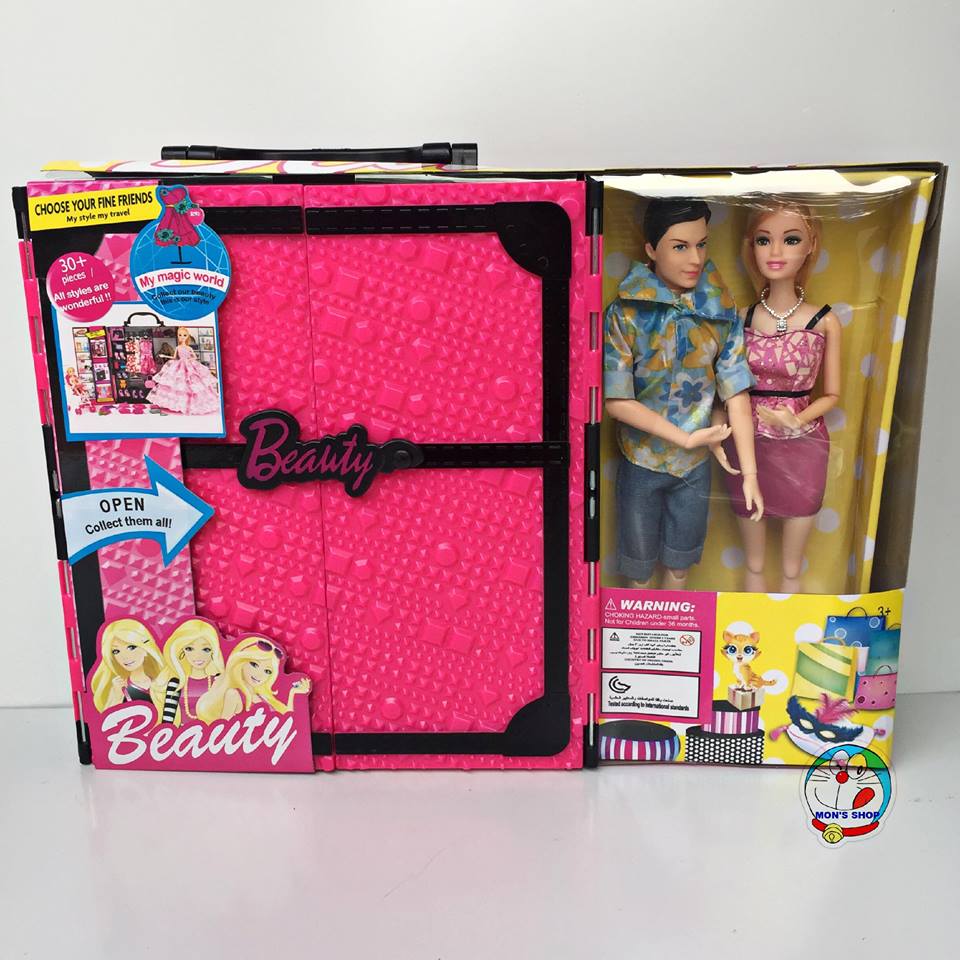 Đồ chơi độc: búp bê Ken Barbie và tủ đồ 30 phụ kiện