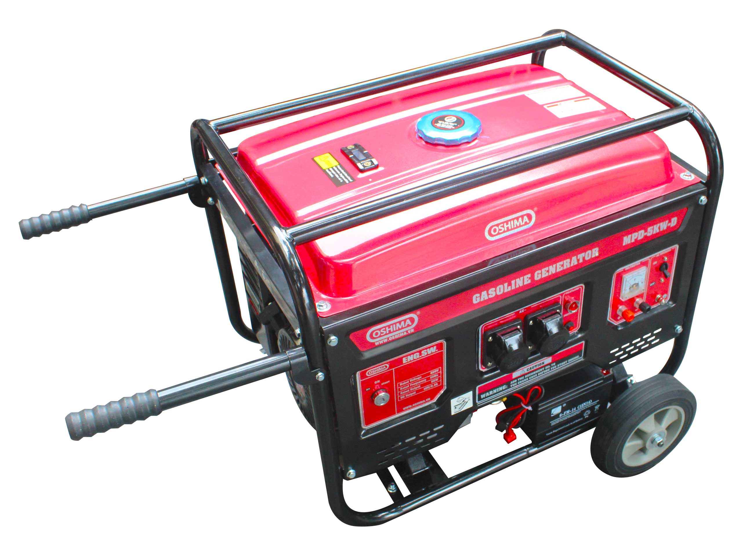 [Trả góp 0%] Máy phát điện gia đình 5KW siêu bền tiết kiệm nhiên liệu chống ồn đề nổ