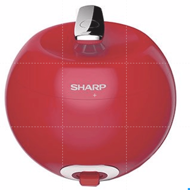 Nồi cơm điện Sharp KS-A08V-WH, KS-A08V-RD 0.72 lít (Hàng chính hãng, Nấu cơm nhanh, Thiết kế độc đáo)
