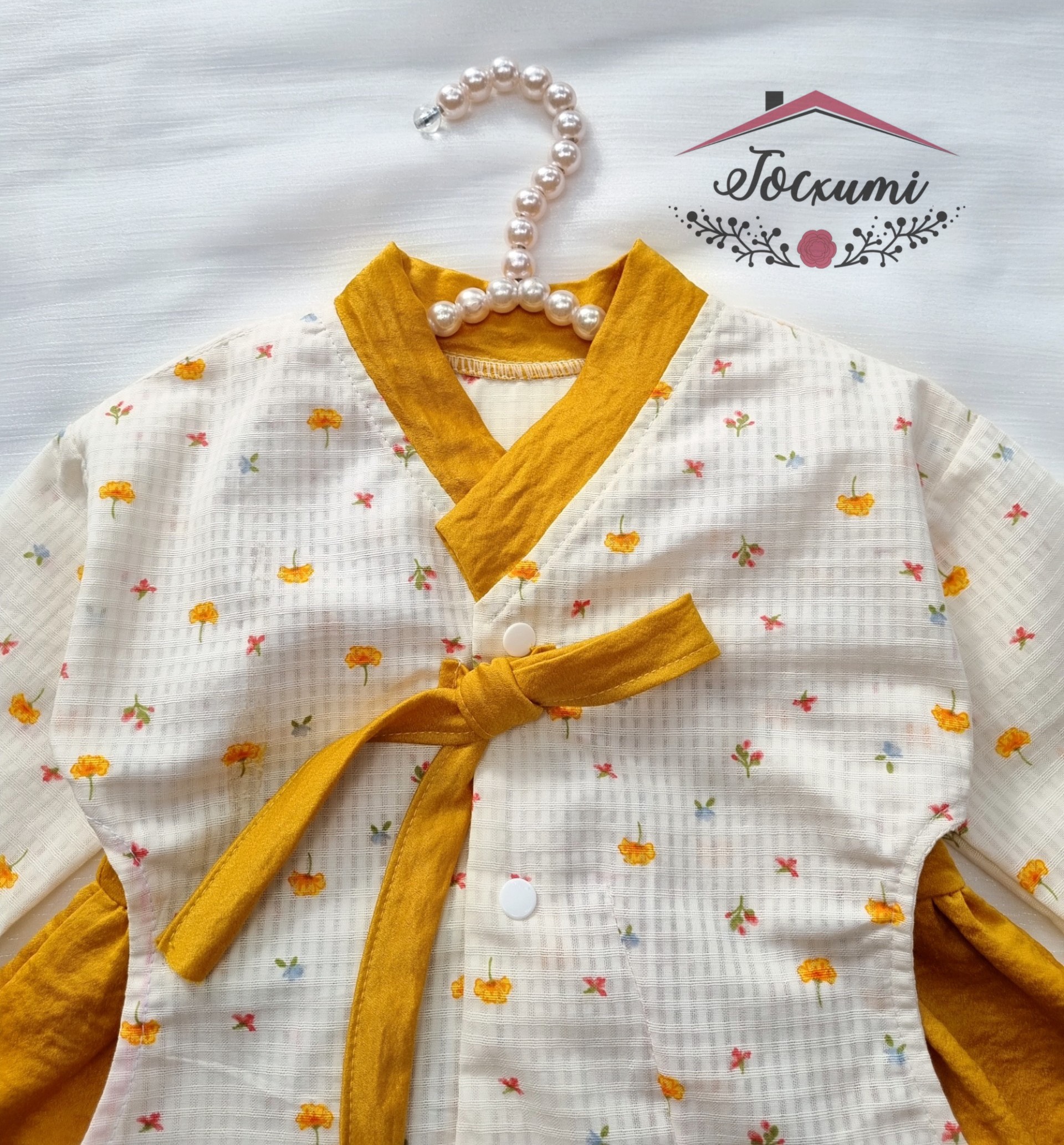 [THIẾT KẾ] SET VÁY HANBOK HÀN QUỐC VÀNG [CLIP ẢNH THẬT] - Tocxumi House