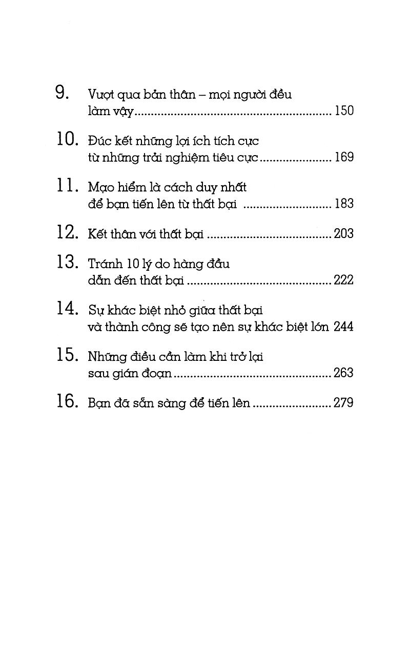 Học từ vấp ngã để từng bước thành công