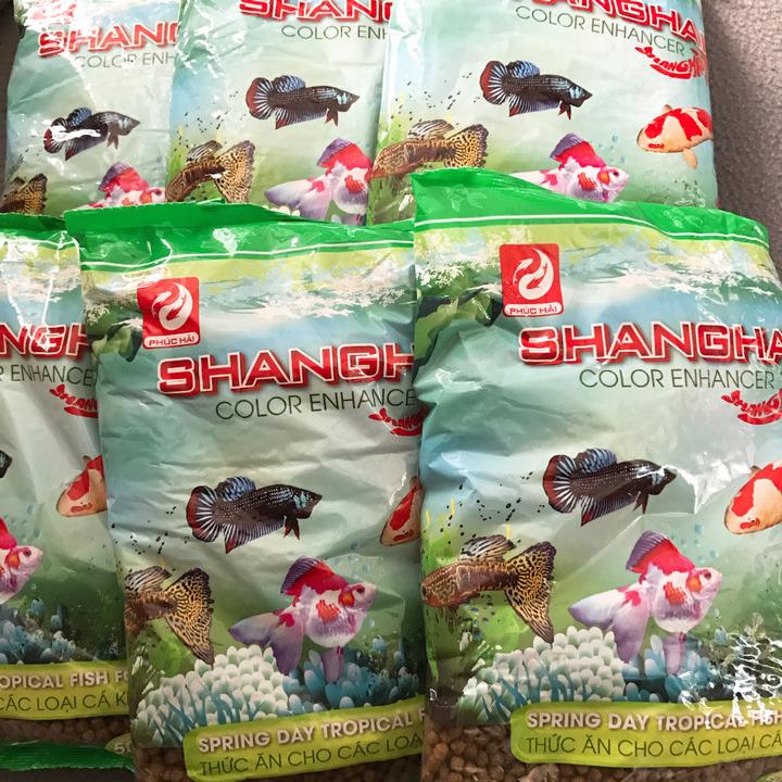 combo 5 Gói Thức Ăn Cá ShangHai Viên To 500g, Vừa Miệng Cá Size Lớn, Giúp Cá Cảm Giác Đớp Mồi, Mau Ăn, Chóng Lớn