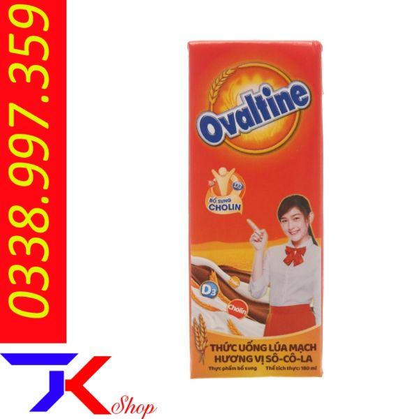 Thùng 48 hộp sữa lúa mạch Ovaltine 180ml