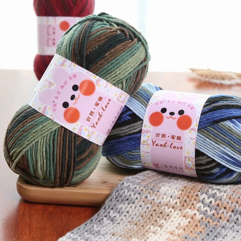 Len Yaoh Wool Love Bảng Màu Loang (cuộn 100gr)